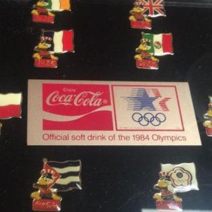 Vintage 1984 Los Angeles Official Coca-Cola Pins